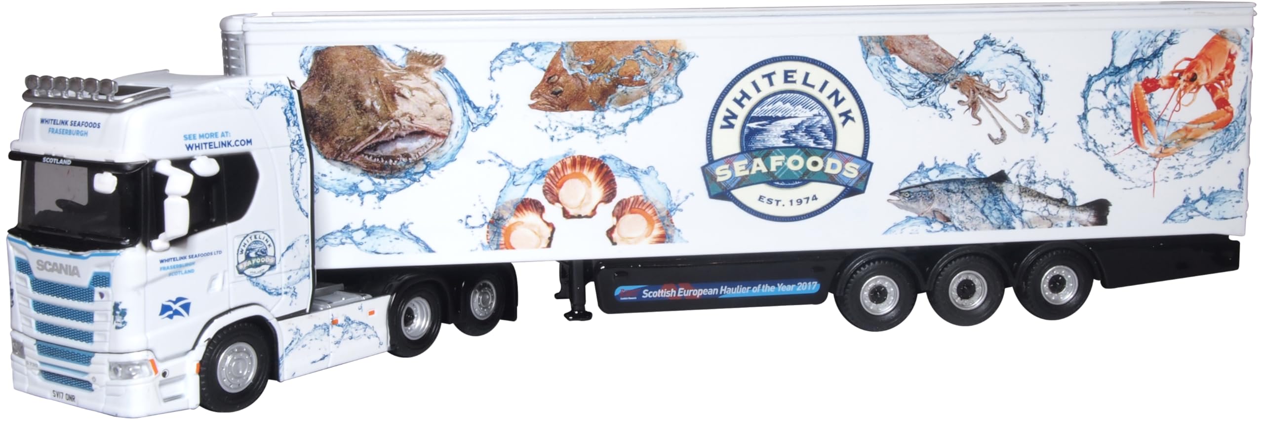 Oxford Diecast 1:76 Scania New Generation (S) Fridge Whitelink Seafoods Collectable model 76SNG001