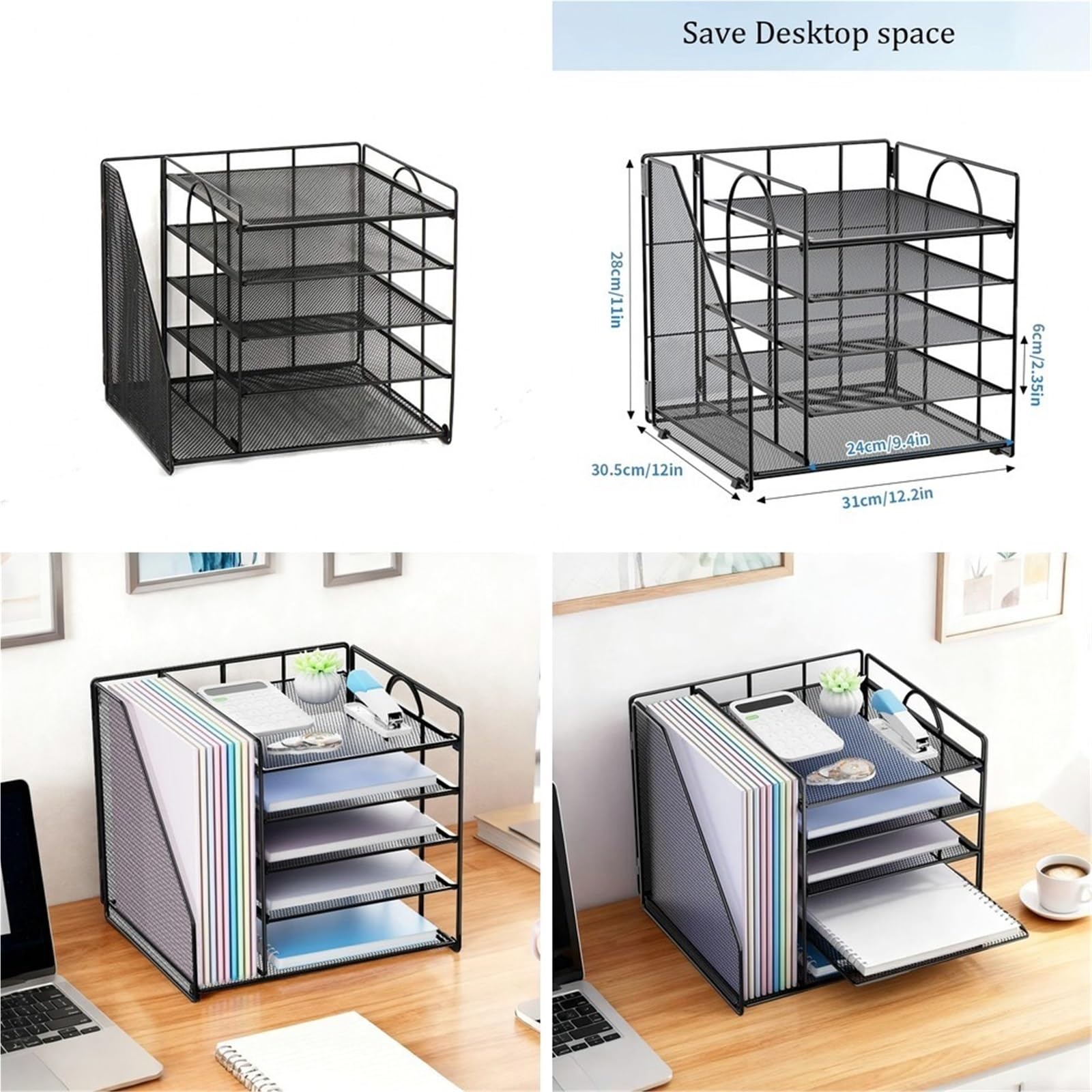 Briefablage Schreibtisch-Organizer Und Zubehör. 5-stufige Papierbriefablage