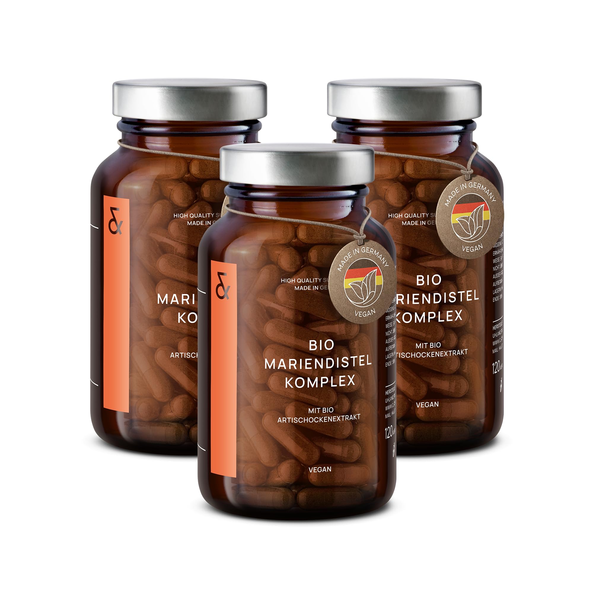 CLAV® Bio Mariendistel Komplex mit Artischocken Extrakt, 360 Kapseln