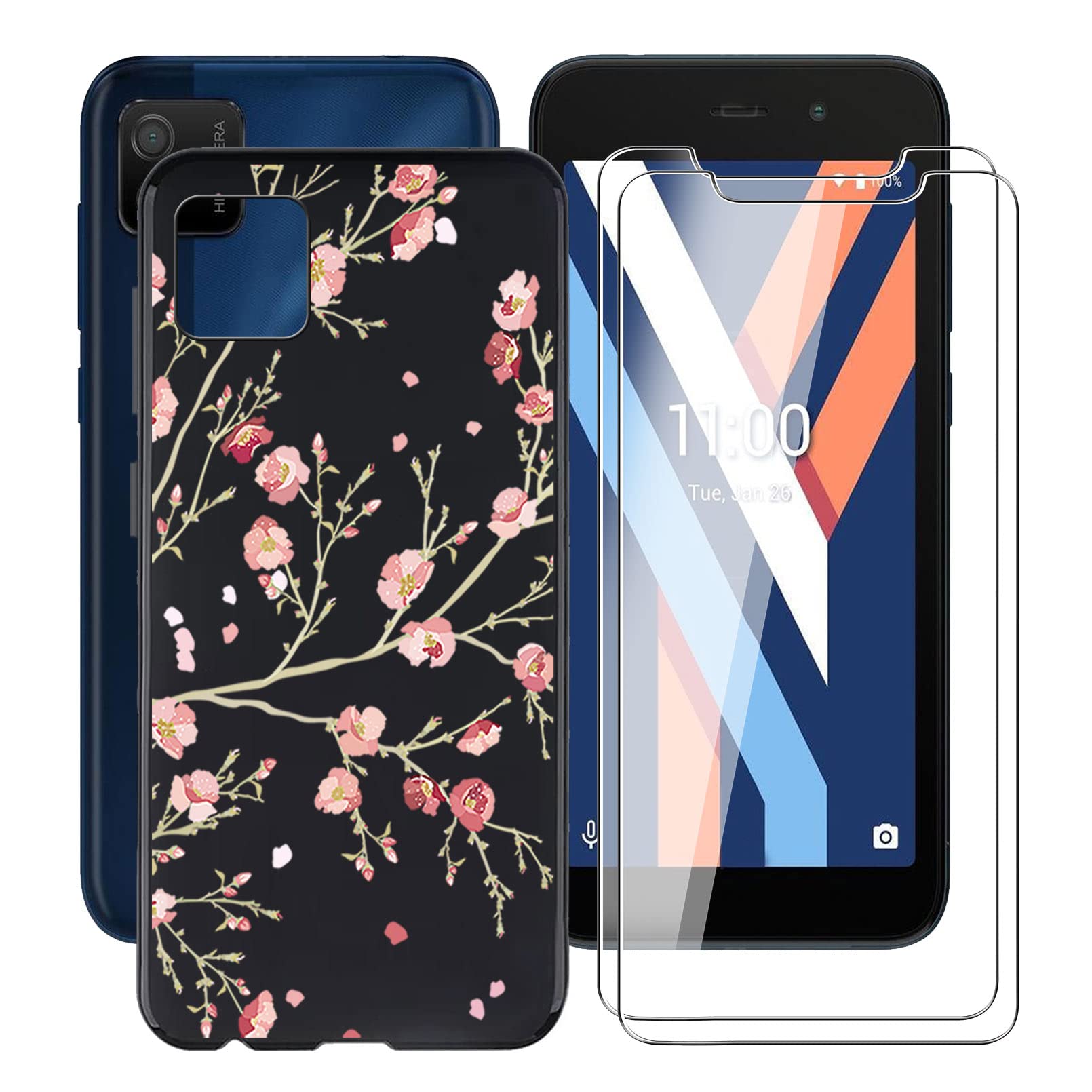Custodia Per Wiko Y52 Trasparente Con Stampa Pallone Romantico – Cover In TPU Morbida Ultrasottile Antigraffio