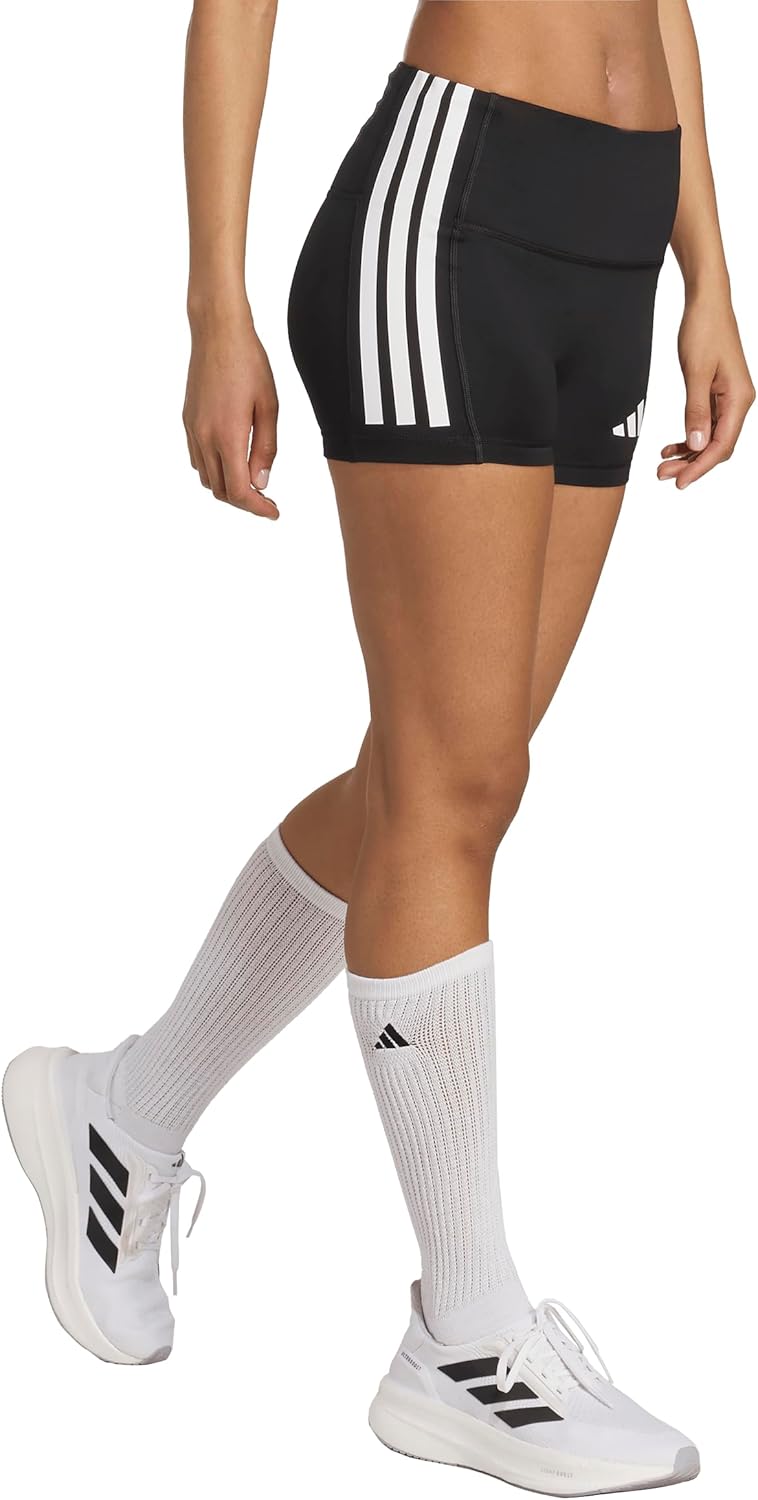 Adidas Womens 3-Stripes Volleyball Shorts - Image 3