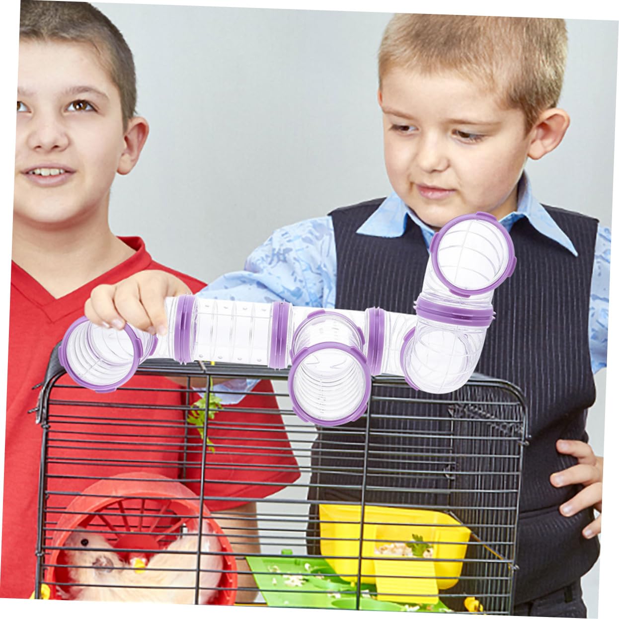 BESPORTBLE 32 Stck. Teiliges Hamster Tunnel Transparentes DIY Außentunnel für Hamsterkäfig Erweiterbar Kratzfestes Material Einfach zu Montieren und für Kleine Haustiere