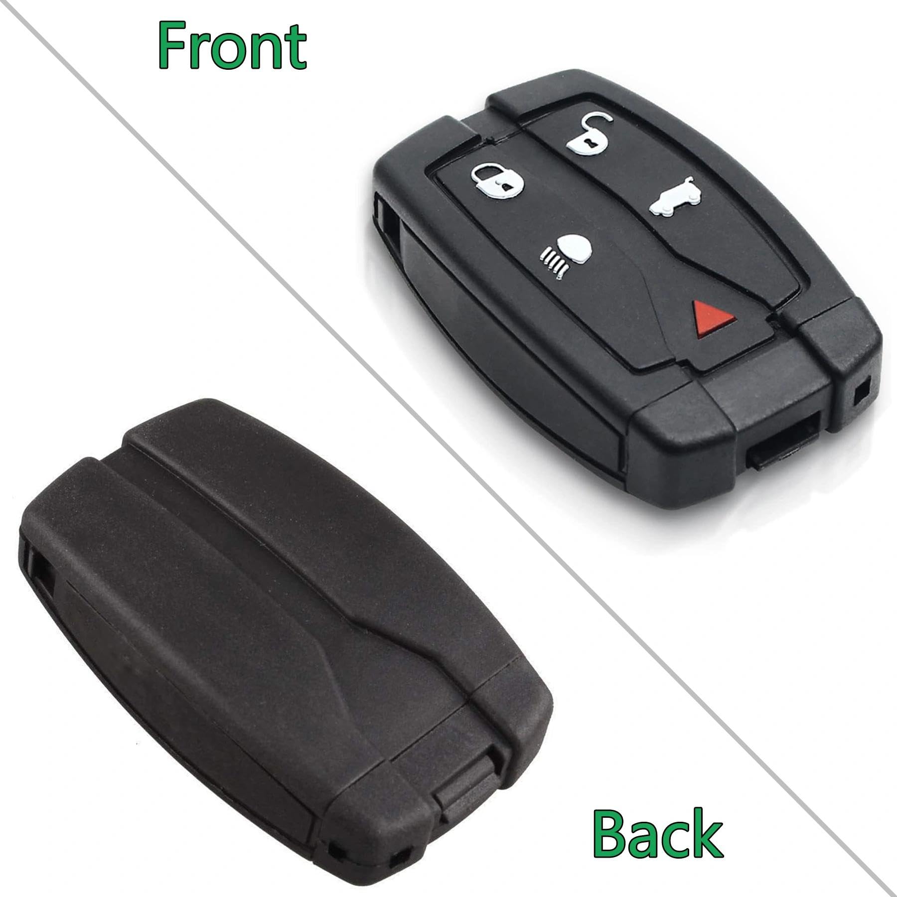 Heart Horse Telecomando di Ricambio a 5 pulsanti Guscio per Chiave Telecomando Freelander con lama vergine per Freelander 2 2006-2015