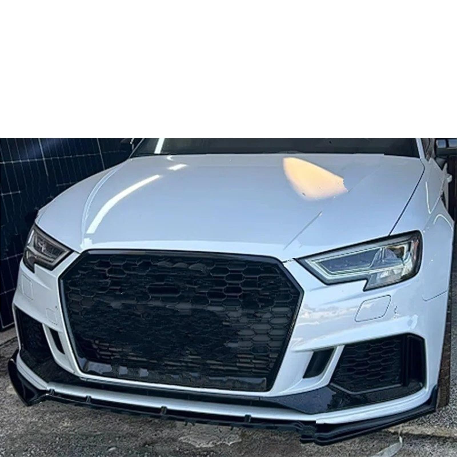 Auto Labbro Spoiler Auto Splitter Anteriore Paraurti Labbro Mento Spoiler Diffusore Bodykit Tuning Trim Per RS3 8V Facelift 2017-2020