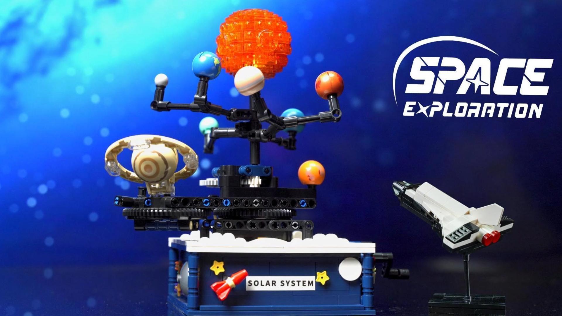 Amazon.com: Solar System Building Sets with Light - Rotatable