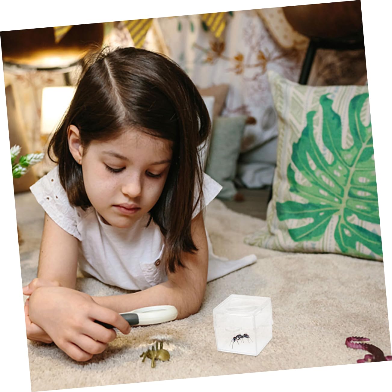 Cabilock 12pcs Nature Exploration Kit Insect Observation Box Magnifying Bug Catchers
