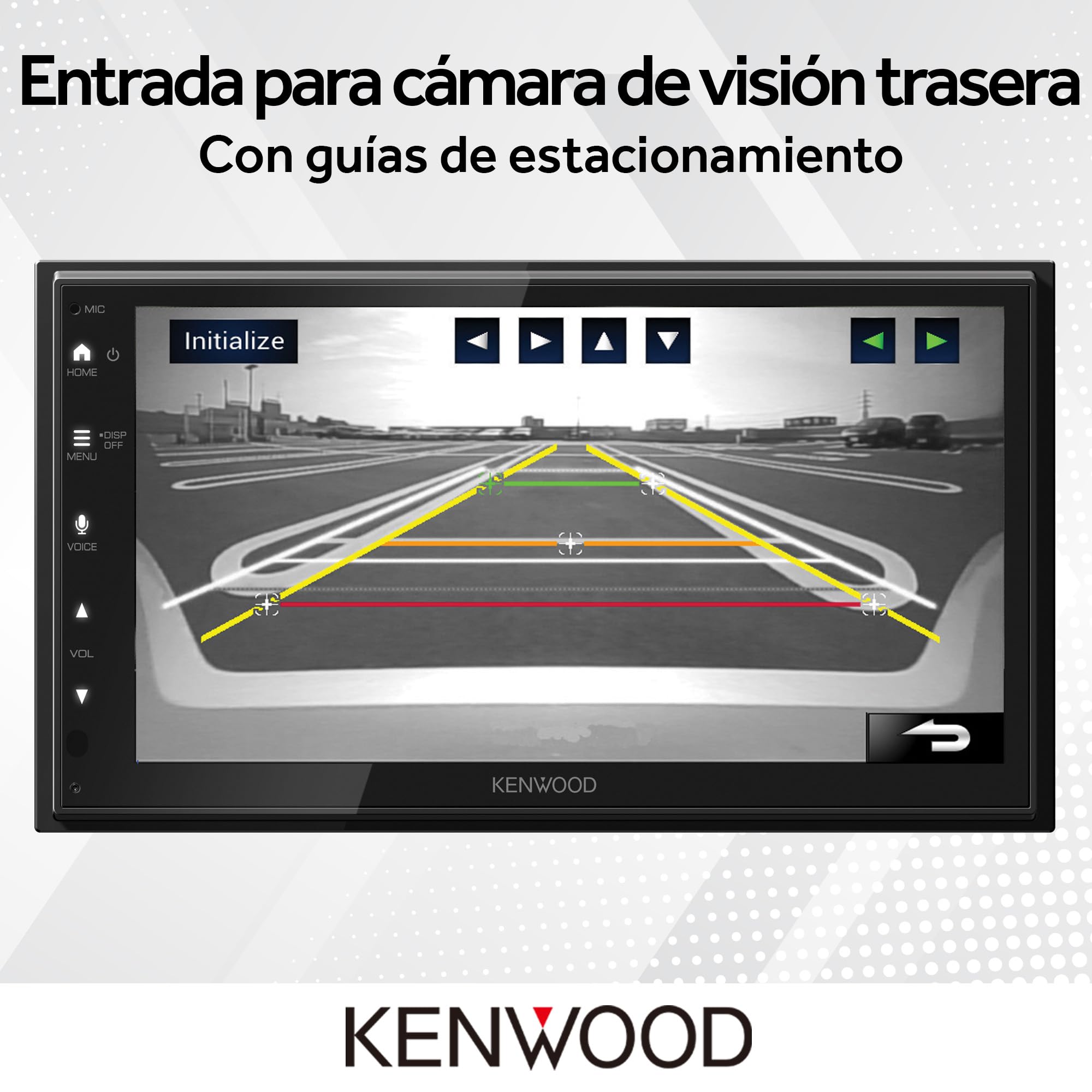 Kenwood DMX6523DABS AV sin Mecanismo 6,8" WSVGA, Dab+, CarPlay/Android Auto inalámbrico/con Cable, Duplicación inalámbrica bidireccional (2-Way), Bluetooth, Entrada para cámara de Marcha atrás