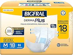 Fralda Bigfral Derma Plus Econômica M 18 Unidades