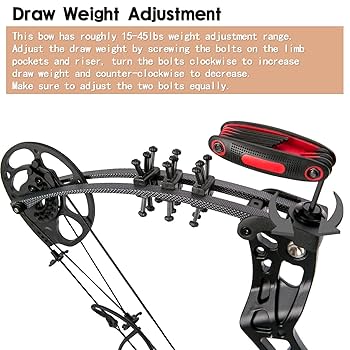 Amazon.com : WUXLISTY Youth Compound Bow Set 15-45 Lbs for