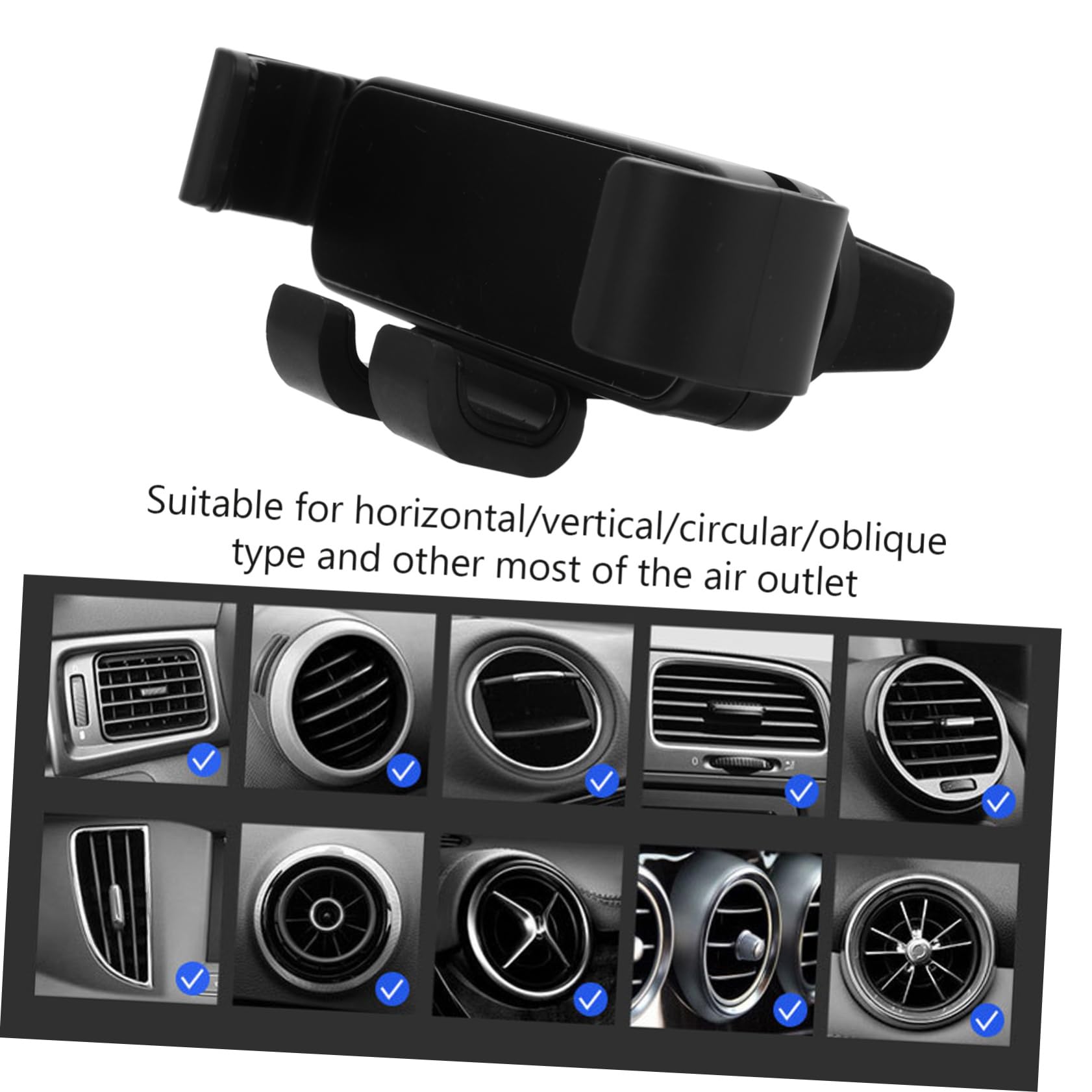 DOITOOL 3pezzi Smartphone Per Auto Portacellulare Per Bocchette Design e Compatibile Smartphone Facile Installazione e Mano