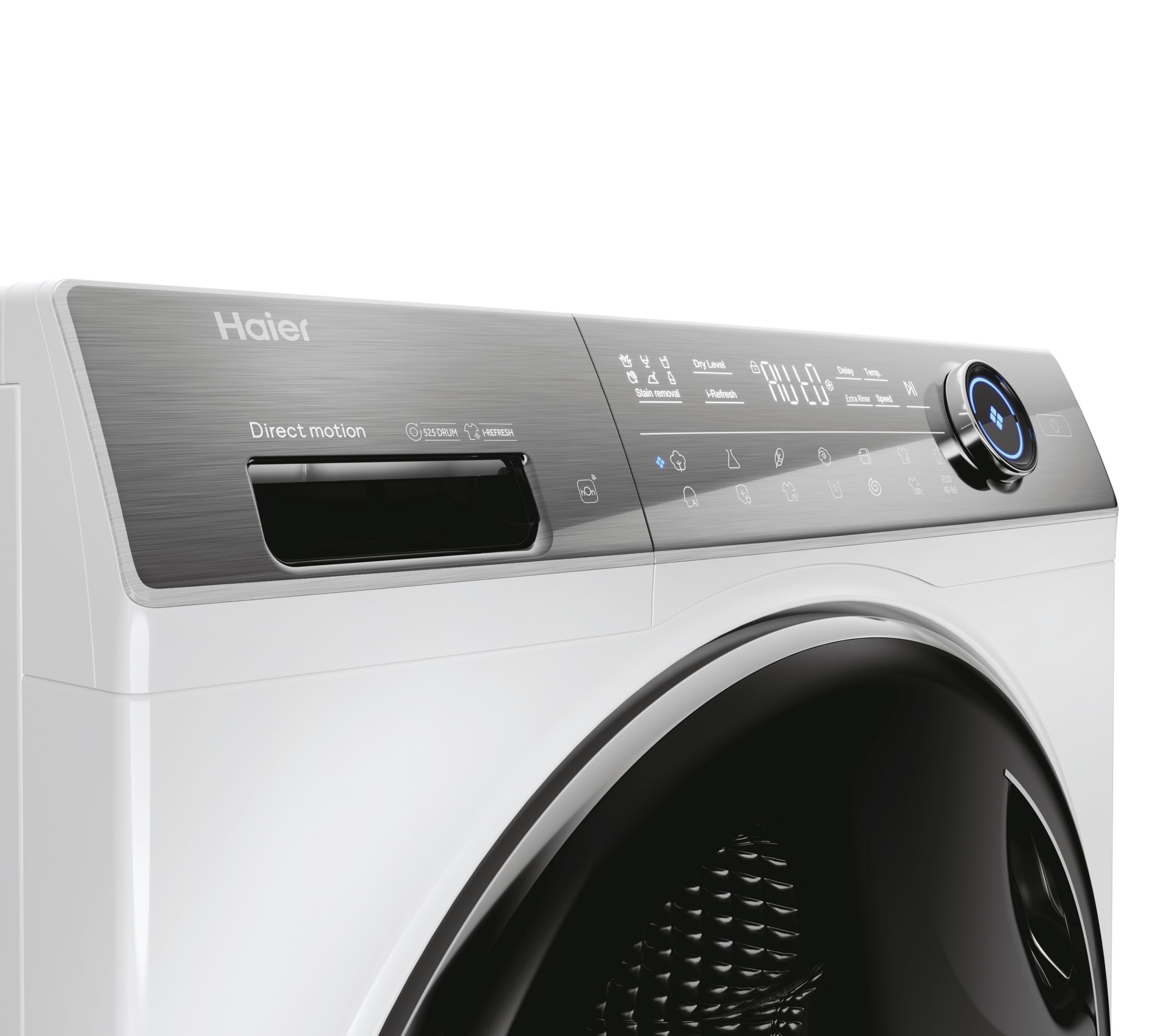 Haier I-Pro Serie 7 Plus Lavasciuga 10+6 Kg, 1400 RPM, Motore Direct Motion, Wi-Fi + Bluetooth, Vapore, Classe A/D, 85x59,5x61,7 cm AxLxP, HWD100-B14979U1
