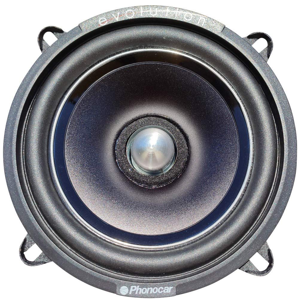 2 PHONOCAR 02624 Haut-parleurs Mid Bass woofer 13,00 cm 130 mm 5" 100 Watt rms 200 Watt Max impédance 4 ohm 90 DB spl Portes Voiture Noire, la Paire