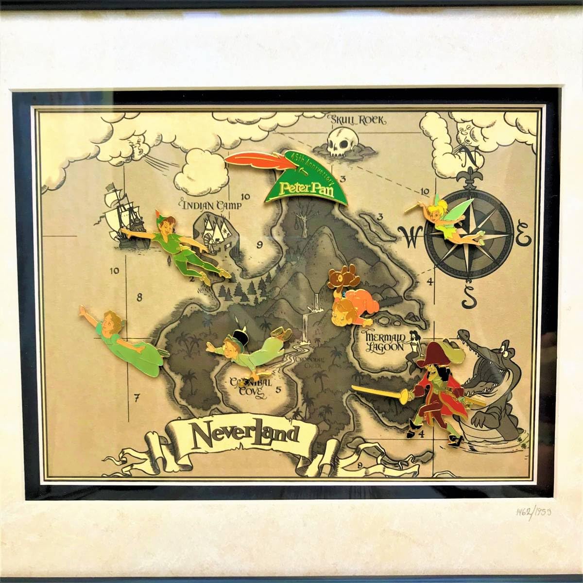 ティンカーベル　ピンバッジ　絵画　額縁 Amazon.co.jp: 1953枚限定 ピーターパン Peter Pan ティンカーベル