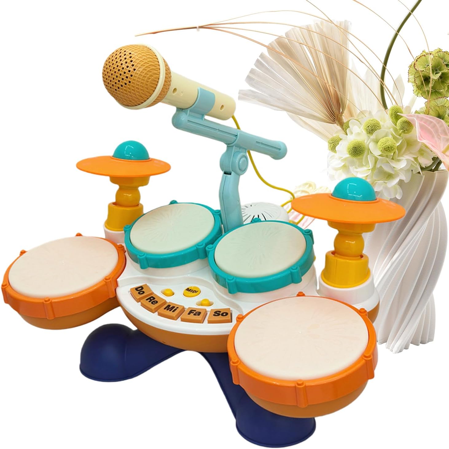 Genérico Children's Drum - Adjustable and Fun Musical Instrument for Interaction, Musical Instruments for Children | for Children Birthday Nursery Halloween Game Travel Preschool Home Classroom