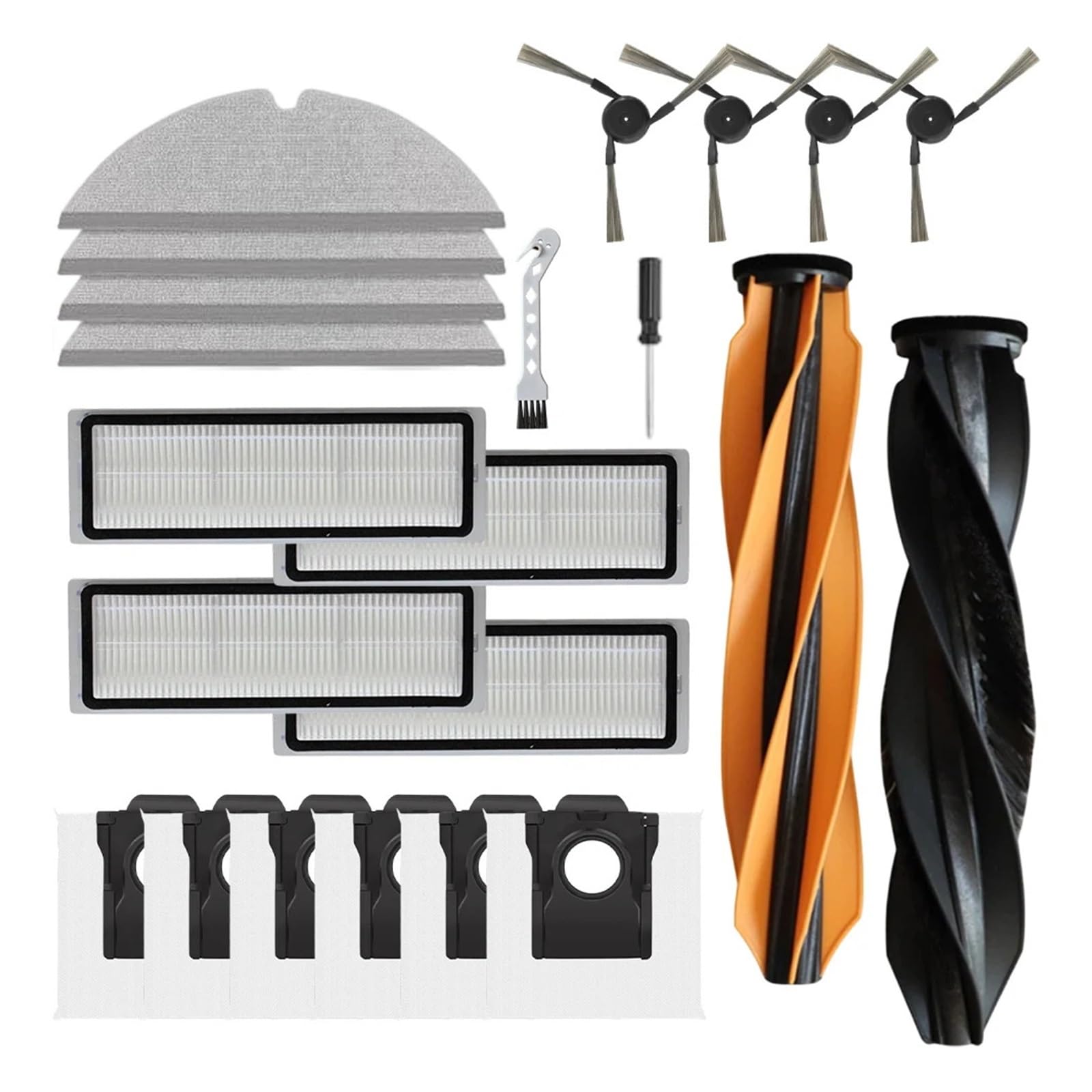 20pc Kit Robot Aspirapolvere, Compatibile con Dreame, D20 Pro Plus