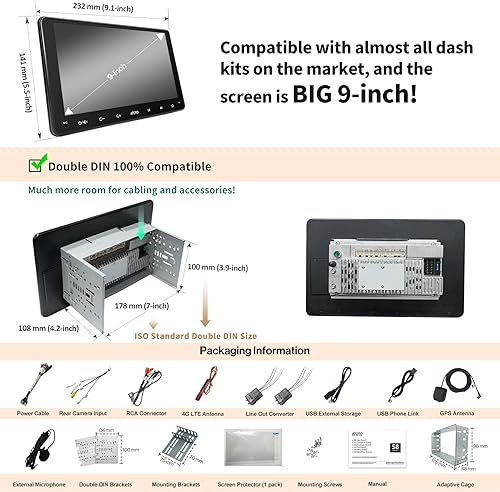 Miniatura 6 de ATOTO S8 Premium - Estéreo de auto doble DIN de 10 pulgadas navegación en el salpicadero de automóvil Android CarPlay inalámbrico y Android Auto 2BT