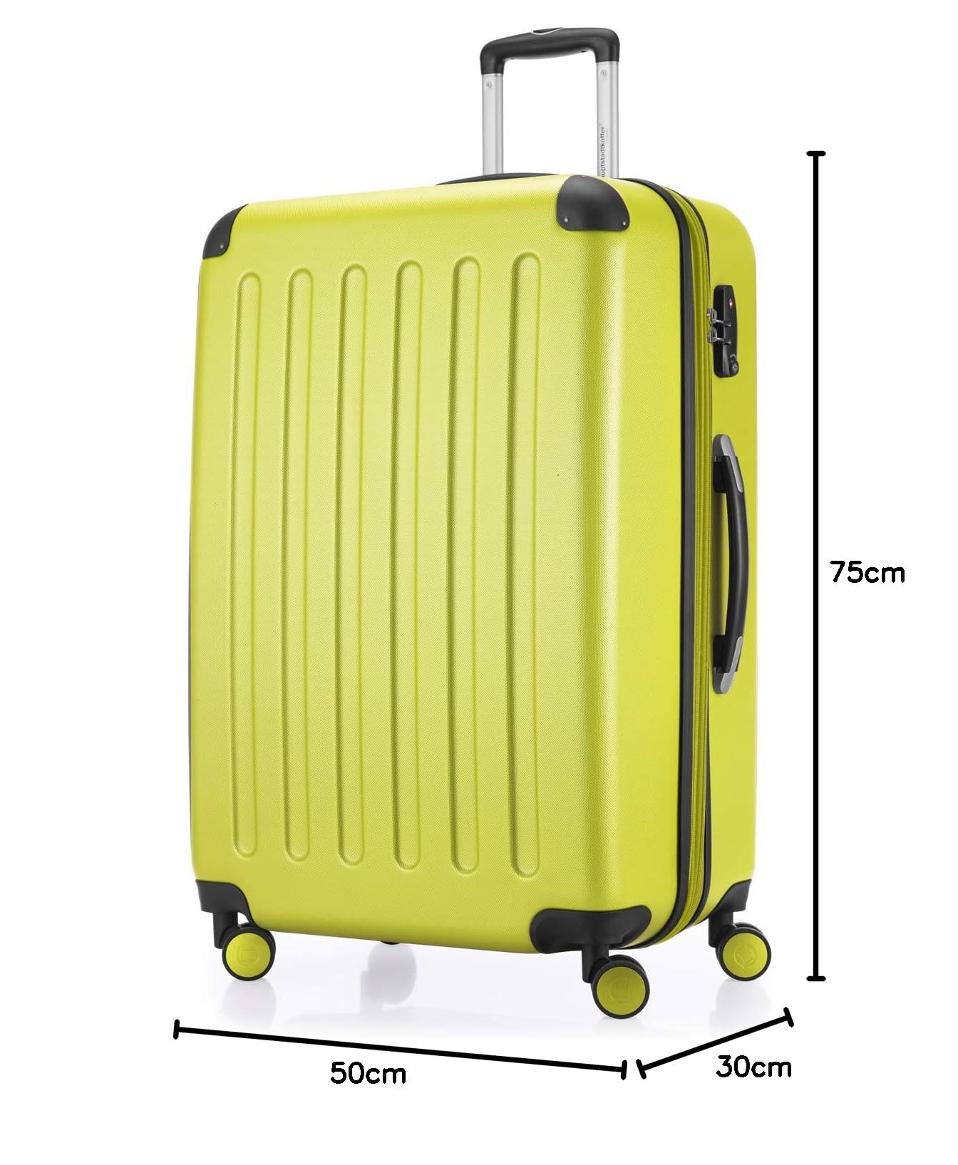 HAUPTSTADTKOFFER - Spree - Maleta rígida, Trolley expandible, Equipaje de Viaje, 4 Ruedas Dobles, TSA, 65 cm, 74 litros, Champán — view 244