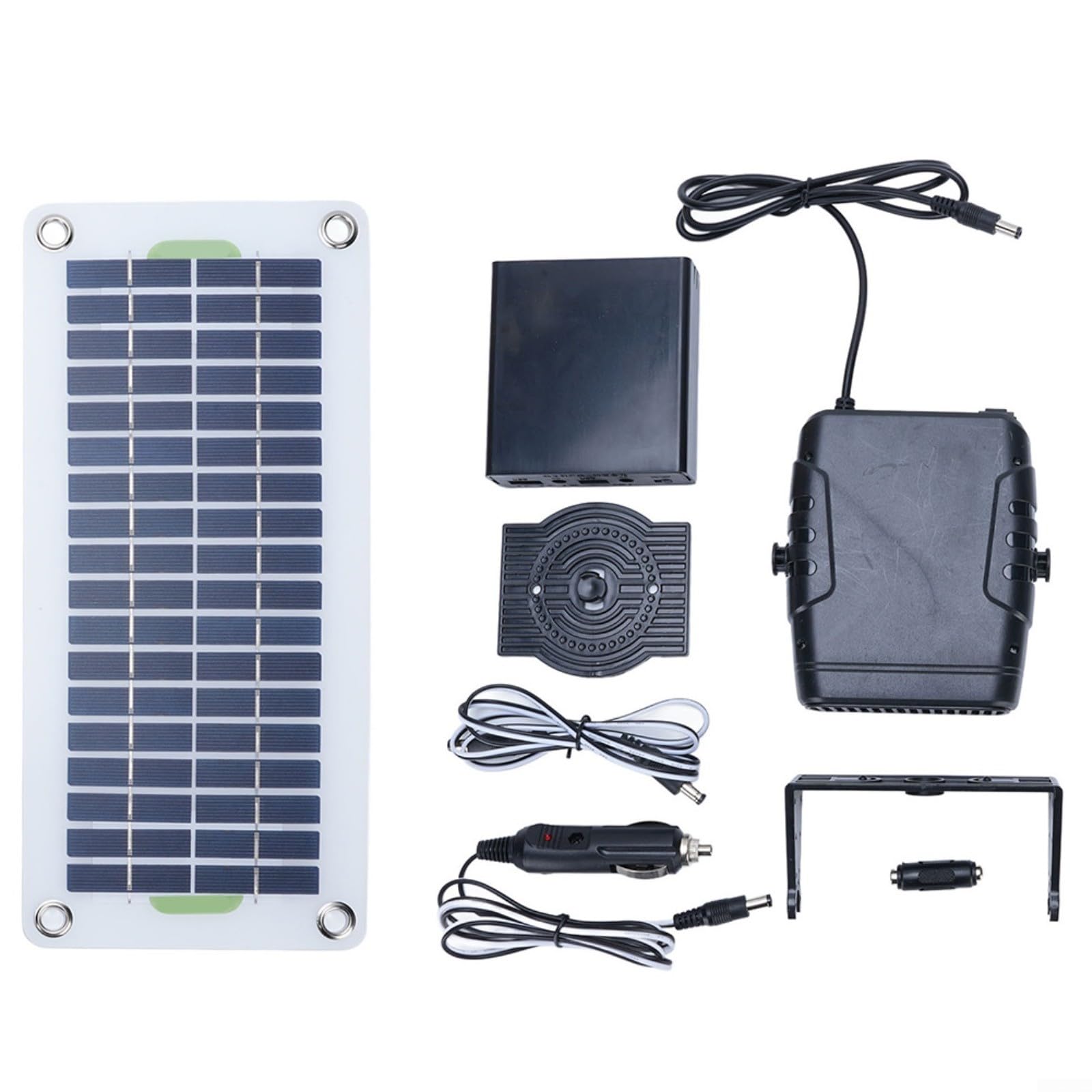 Termoventilatore solare portatile 30W 12V con pannello in silicio cristallino per auto e campeggio, ventilatore ad aria calda compatto per esterni