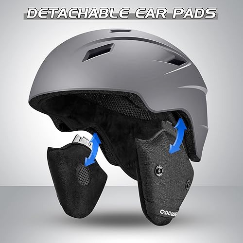 Miniatura 4 de Odoland - Juego de casco deportivo y lentes protectores para la nieve, a prueba de golpes y viento para esquí, snowboard y deportes de nieve