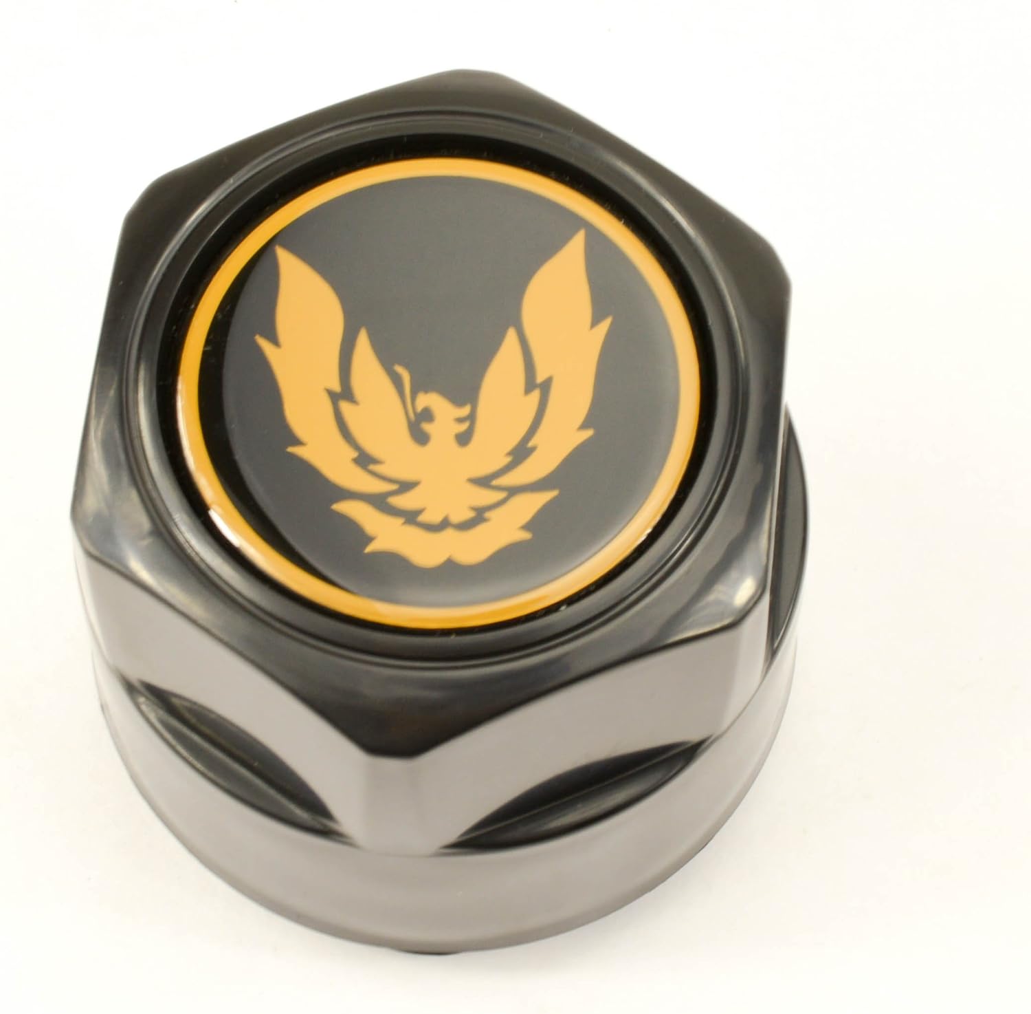 Set of 4 New GM Licensed 82-92 Pontiac Firebird Trans Am Formula GTA Aluminum Wheel Hub Center Caps Gold Bird