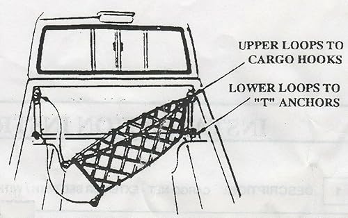 Miniatura 5 de Red de carga organizadora de maletero trasero para NISSAN FRONTIER 1998-2023  Red de carga estilo sobre para recogida  Organizador de maletero de