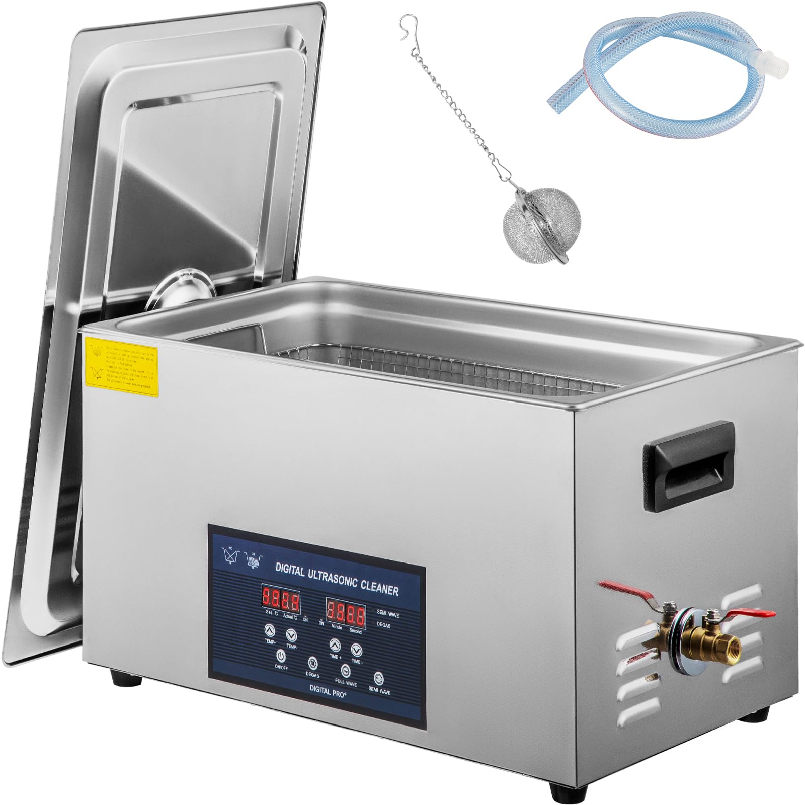 VEVOR Ultraschallreiniger Dual Frequency 30L, Professioneller Ultraschallreiniger 220V mit Heizung, Ultraschallreiniger aus Edelstahl für Teile Schmuck Platine 28/40kHz