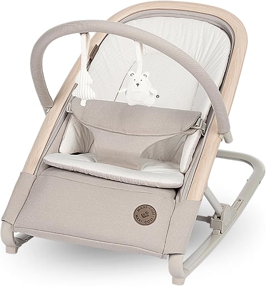 Maxi-Cosi Maxi-Cosi Kori Transat 2-en-1 pour Bébé avec Arche de Jeux, Beige Classique