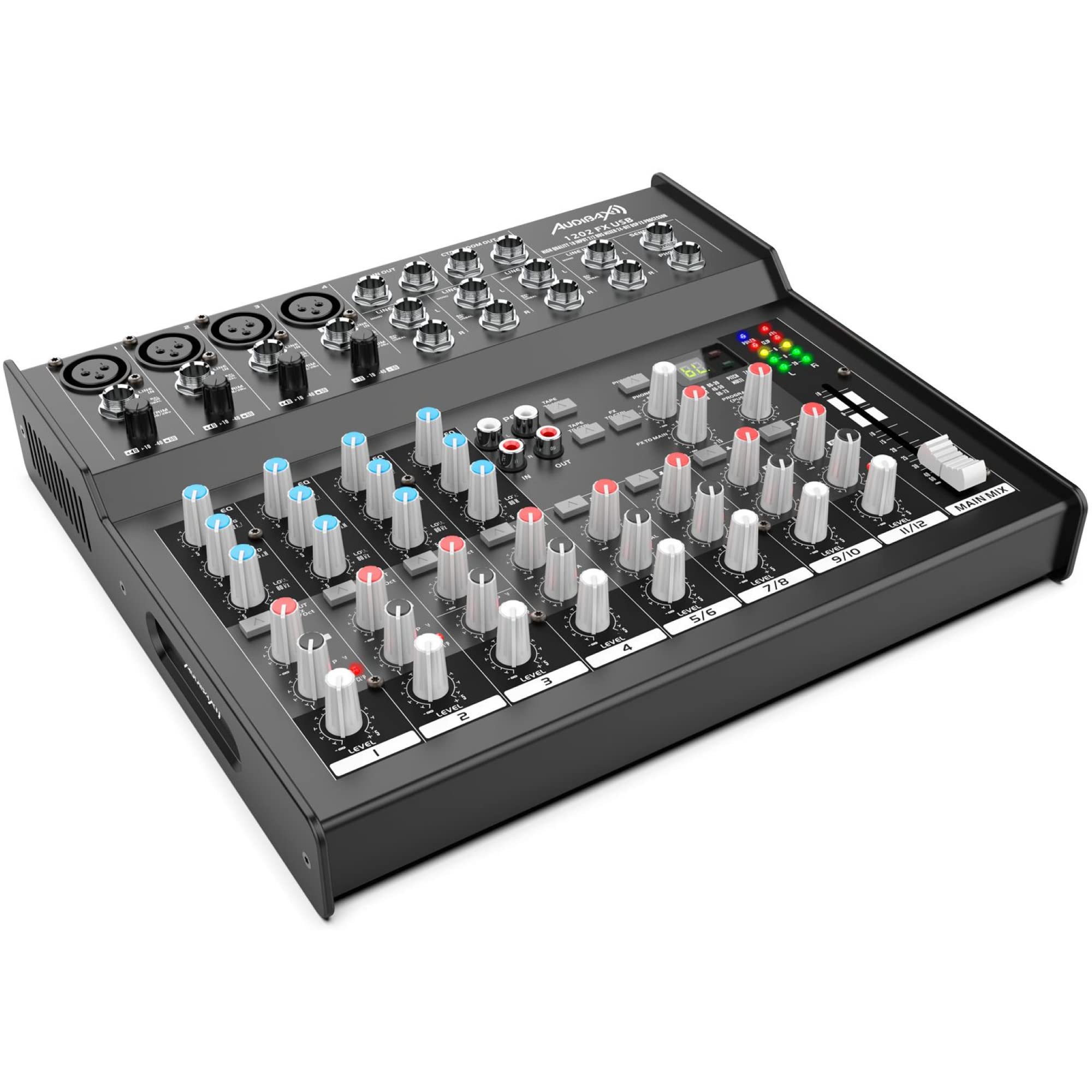 Audibax 1202 FX USB Mesa Mezclas 12 Canales y USB