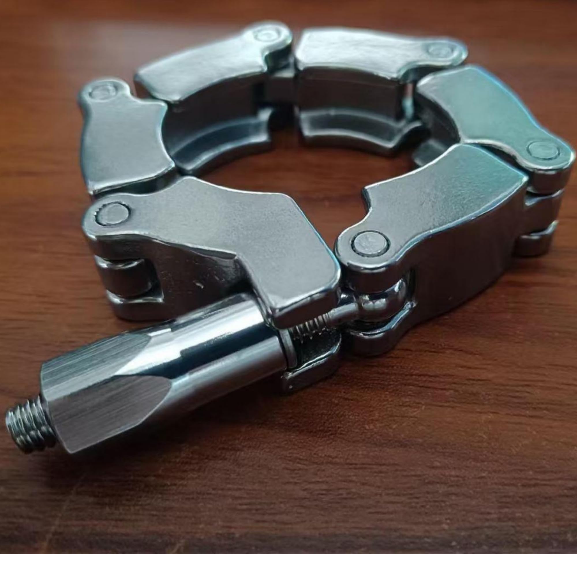 Vakuum-Scharnierklemmen aus Edelstahl 304 for NW50-KF50-Flansche – Kettenklemme mit Befestigungsmutter, 1 Stück(NW16)