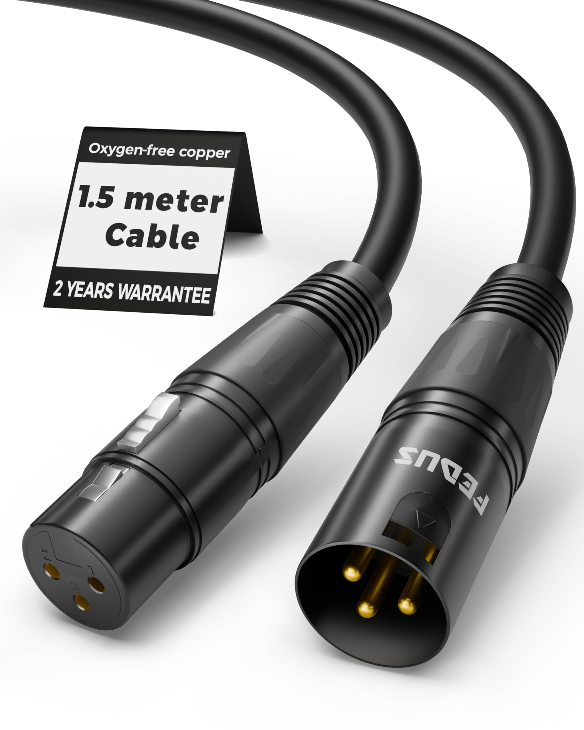 FEDUS StagePro XLR Cable Male to Female 5 Meter, Professional 3 Pin Balanced Microphone Mic Cord, 24AWG Oxygen-Free Copper, Mic Wire, Noise-Free Audio & DMX Wire for Podcast, Stage, Studio Mixer — Amazon image 19