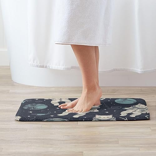 Miniatura 3 de Tapete de bienvenida para interiores y exteriores, antideslizante, divertido tapete para puerta delantera de astronauta, tapete para entrada,