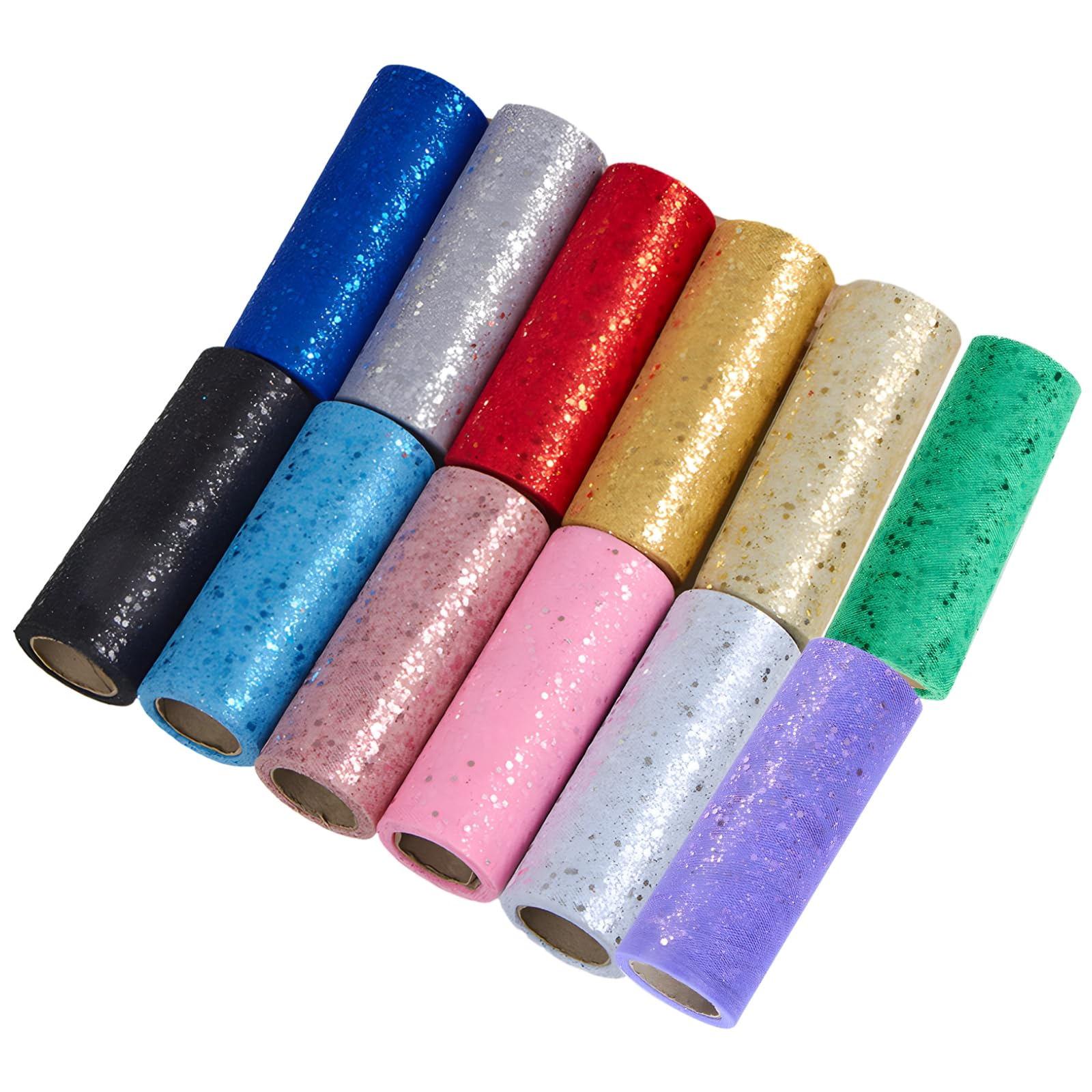 Tulle arc-en-ciel à paillettes pour customisation de robe tutu et loisirs créatifs DIY