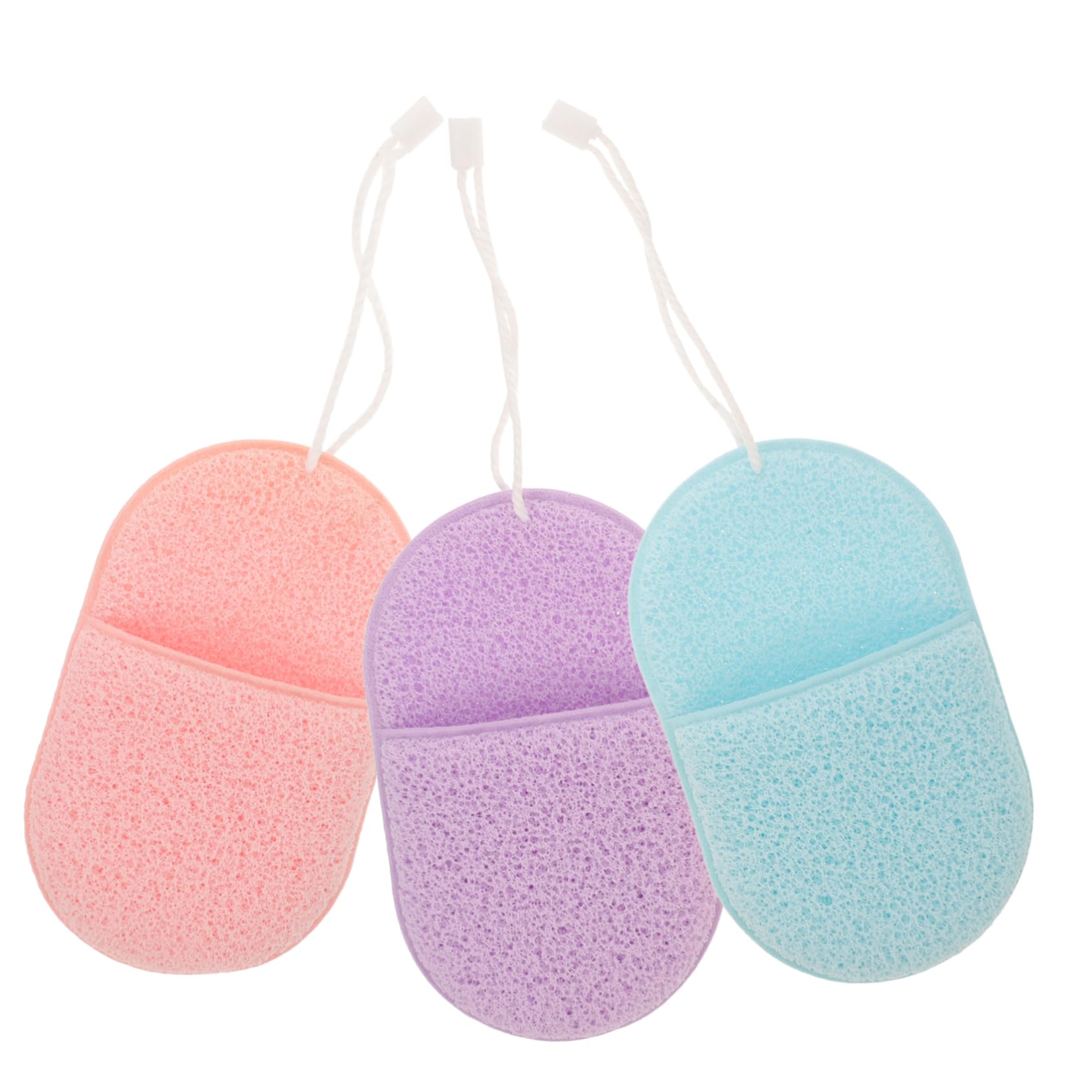 FOMIYES 12 Piezas Lavado De Cara Depurador De Limpieza Facial Almohadillas Exfoliantes Faciales Esponja Limpiador Facial