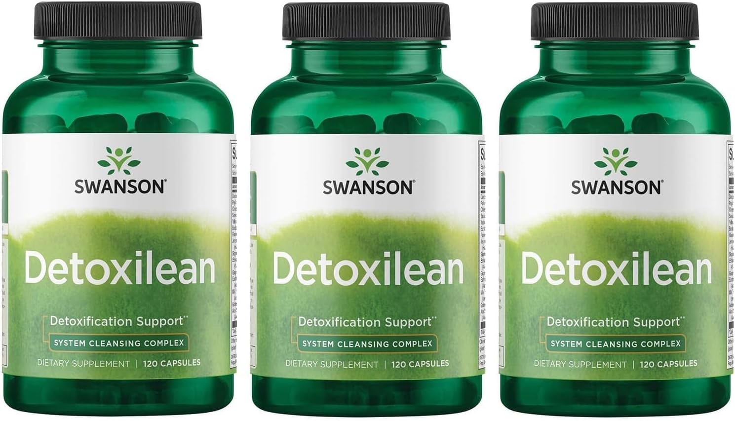 Swanson Detoxilean 120 Capsules (3 Pack)