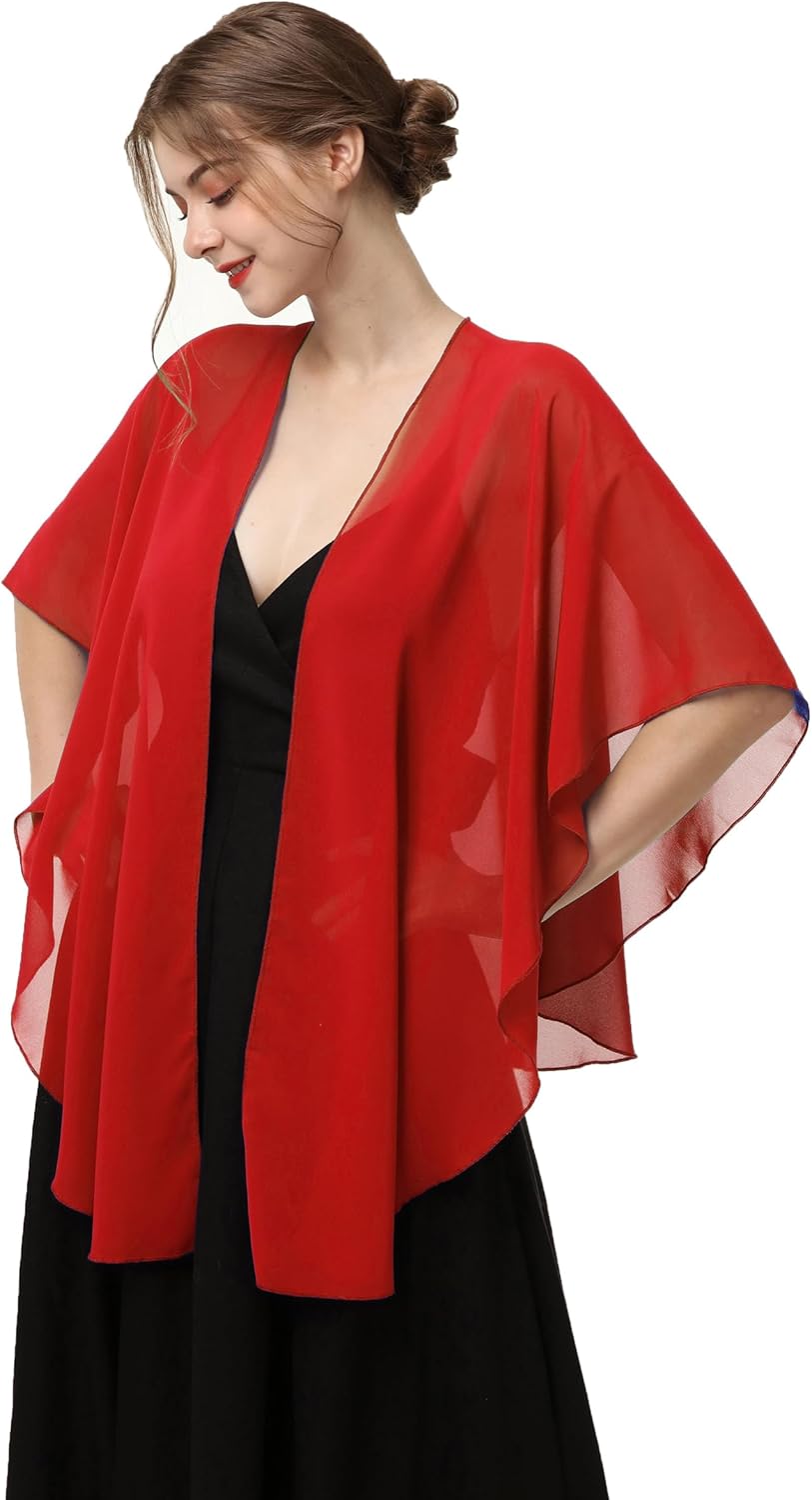 Shawls and Wraps for Evening Dresses Sheer Chiffon Women Elegant Soft Silky Scarf Scarve Wedding Bridal Stole - Image 6