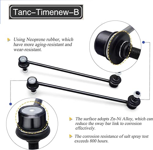 Miniatura 3 de 2 barras estabilizadoras delanteras para Chevrolet Cobalt 2005-2010HHR 2006-2011Malibu 2004-2012Pontiac G5 G6 Pursuit 2005-2010Saturn Aura
