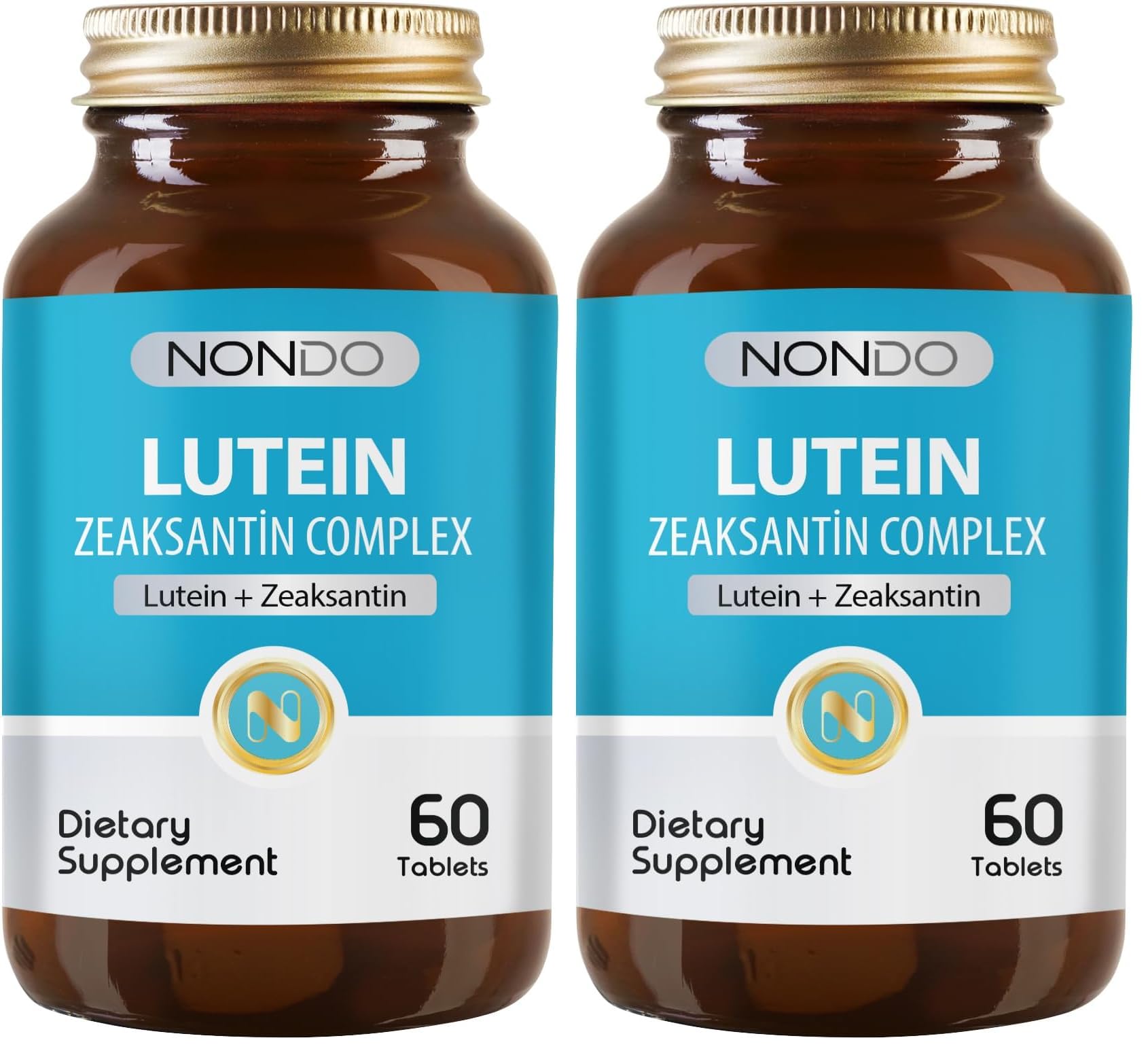 Nondo Lutein Zeaksantin Complex 60 Tablet (Astaksantin Selenyum Çinko Vitamin 6 Farklı Vitamin) (2 paketi)