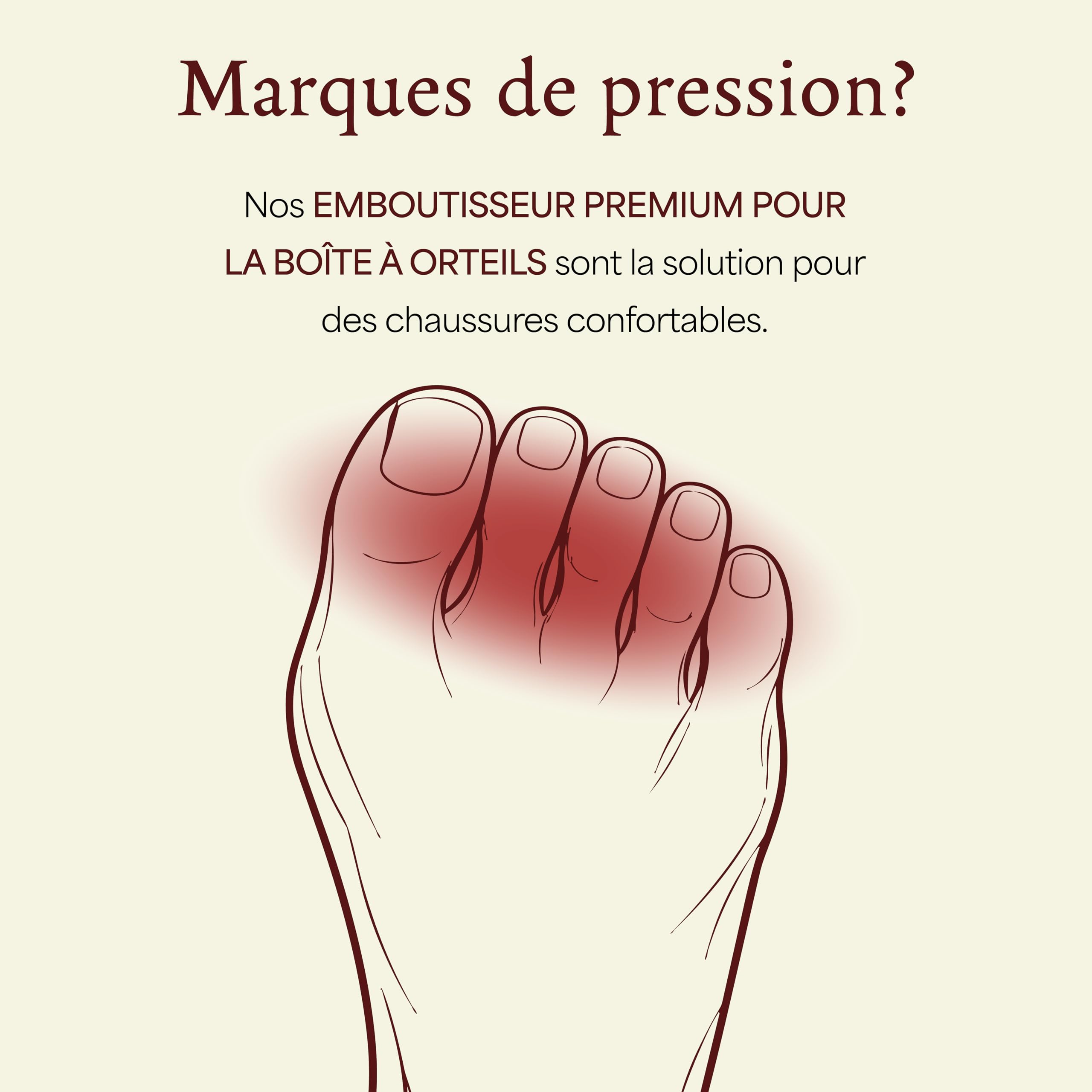 Langer & Messmer élargisseur de chaussures et de bottes pour la boîte à orteils pour hommes contre les chaussures qui serrent fabriqué en bois de hêtre y compris spray d'élargissement du cuir 50ml