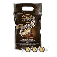 Lindt LINDOR Praline di Cioccolato Extra Fondente 70% cacao, 80 Cioccolatini di cioccolato fondente