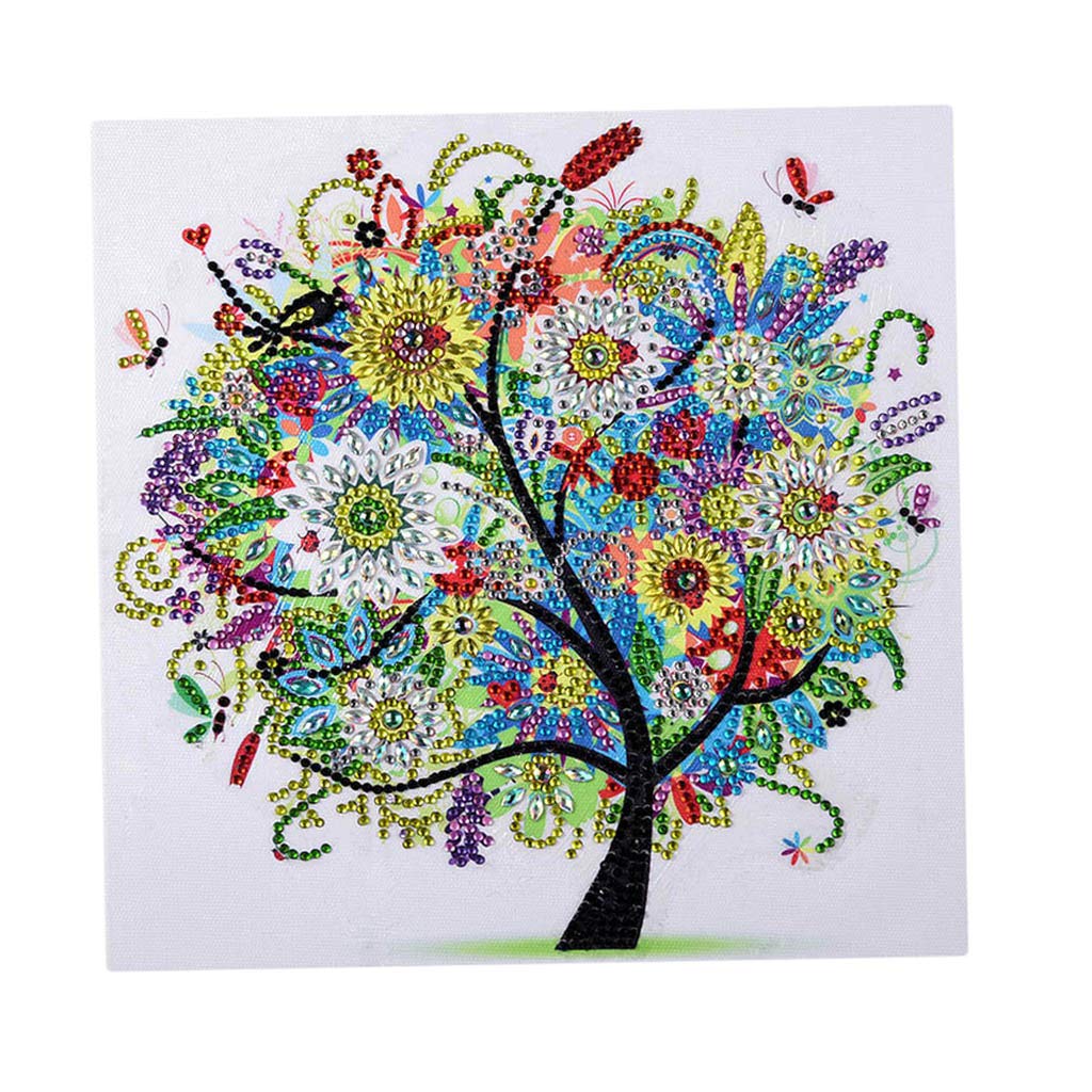 KBOLAE Special Shaped 5D Rhinestone Picture - Four Seasons Tree - DIY Home Decor Summer