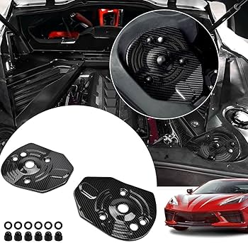 Amazon.com: BILLFARO Gloss Black Rear Strut Tower Covers,ABS