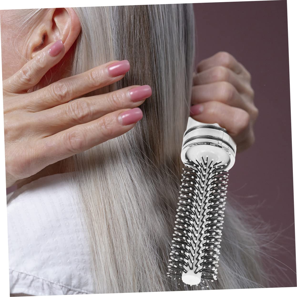 Beavorty 4 Stück Rolle Tragbarer Lockenkamm Männer Kämmen Kamm Für Lockiges Haar Haarbürste Für Männer Herrenkämme Rundbürste Zum Föhnen Runde Haarbürste Tasche Reisen Tragbarer Kamm Abs