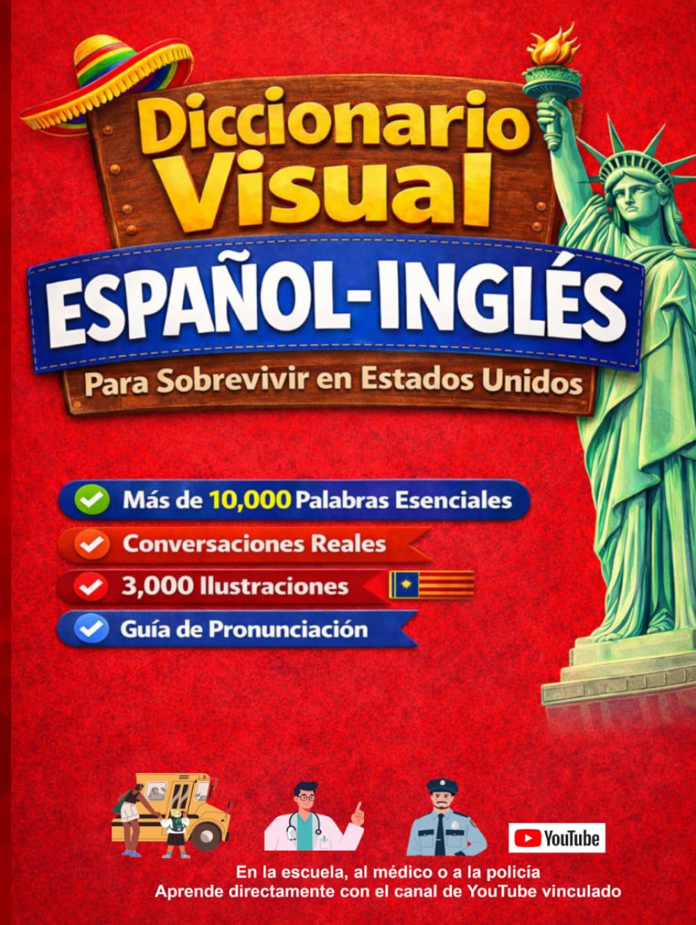 Diccionario visual Espanol - ingles: diccionario visual para sobrevivir en estados unidos (Spanish Edition)      Hardcover – March 18, 2026