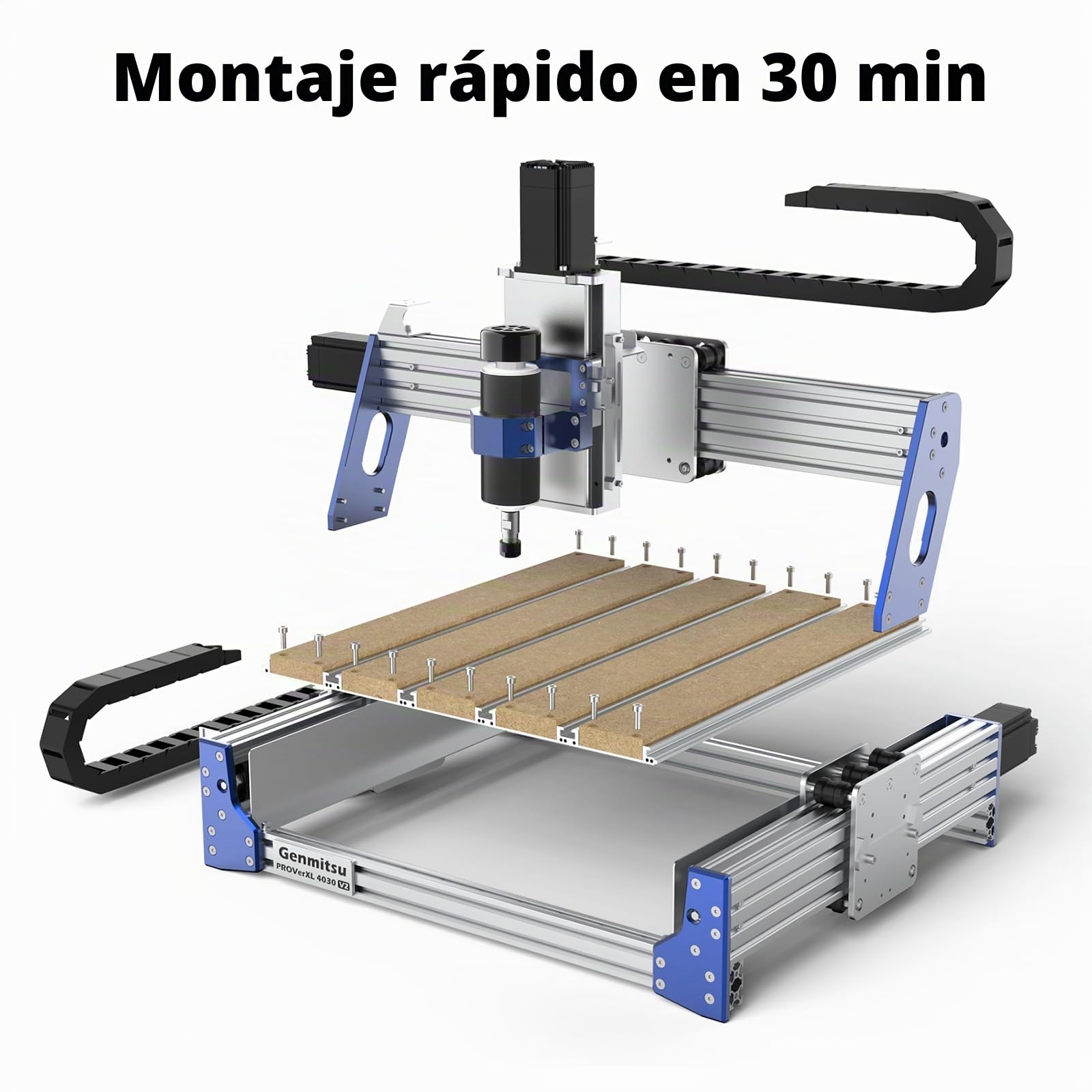 SainSmart Upgrade CNC Fresadora con Motor de Bucle Cerrado y Eje de Bola PROVerXL 4030 V2, Grabadora de 3 Ejes para Madera, Metal, Acrílico, PCB, MDF, Área de Trabajo 400 x 300 x 110 mm
