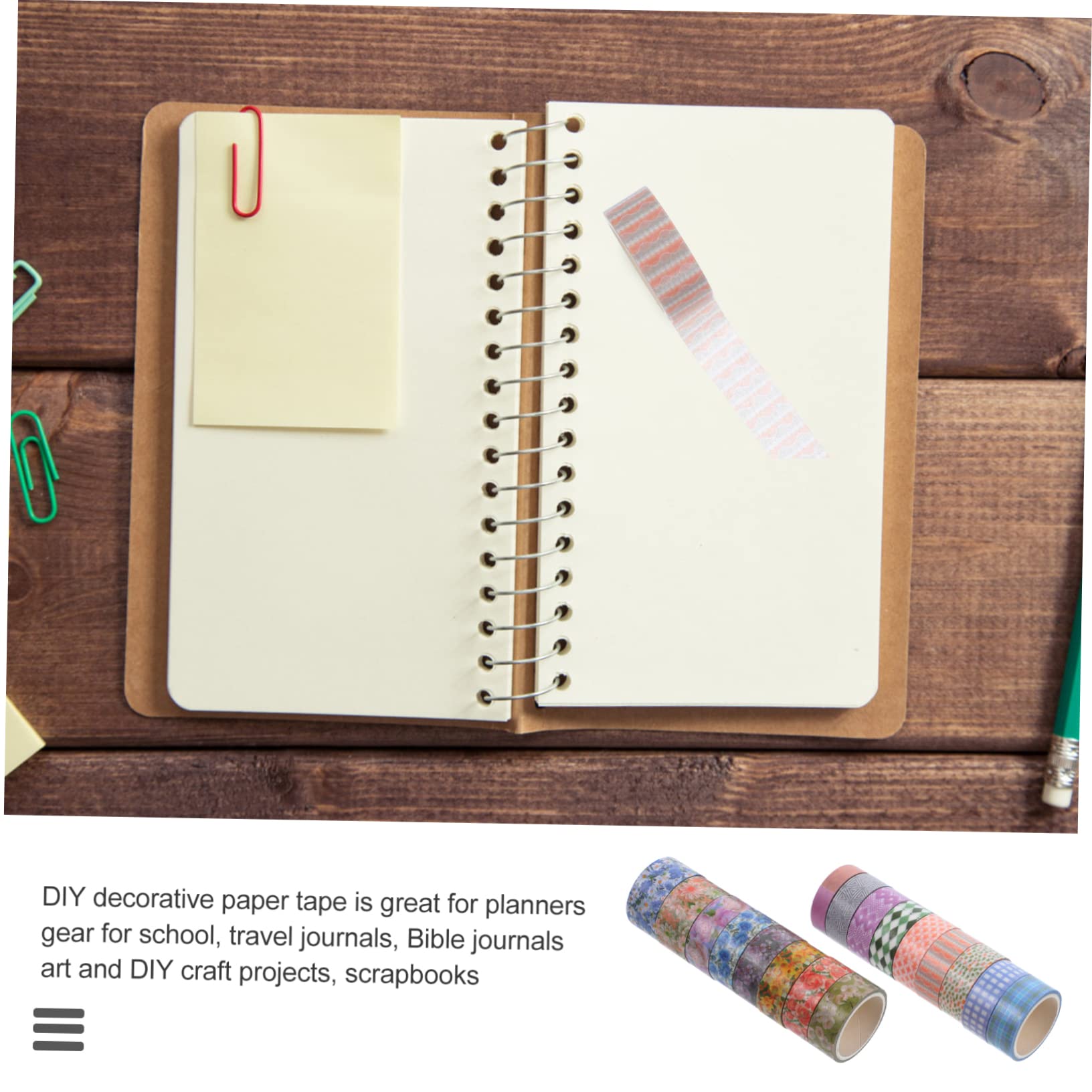 NUOBESTY 51 Nastro Adesivo Decorativo Carta Per Scrapbooking Di Washi Tape Con Motivi Floreali Per Progetti Fai Da Te e Planner