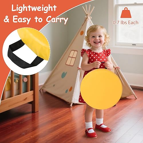 Miniatura 45 de Costzon 6 cojines de suelo para niños de 15 pulgadas, 2 pulgadas de grosor, impermeable, para guardería, preescolar, cojín de espuma hexagonal