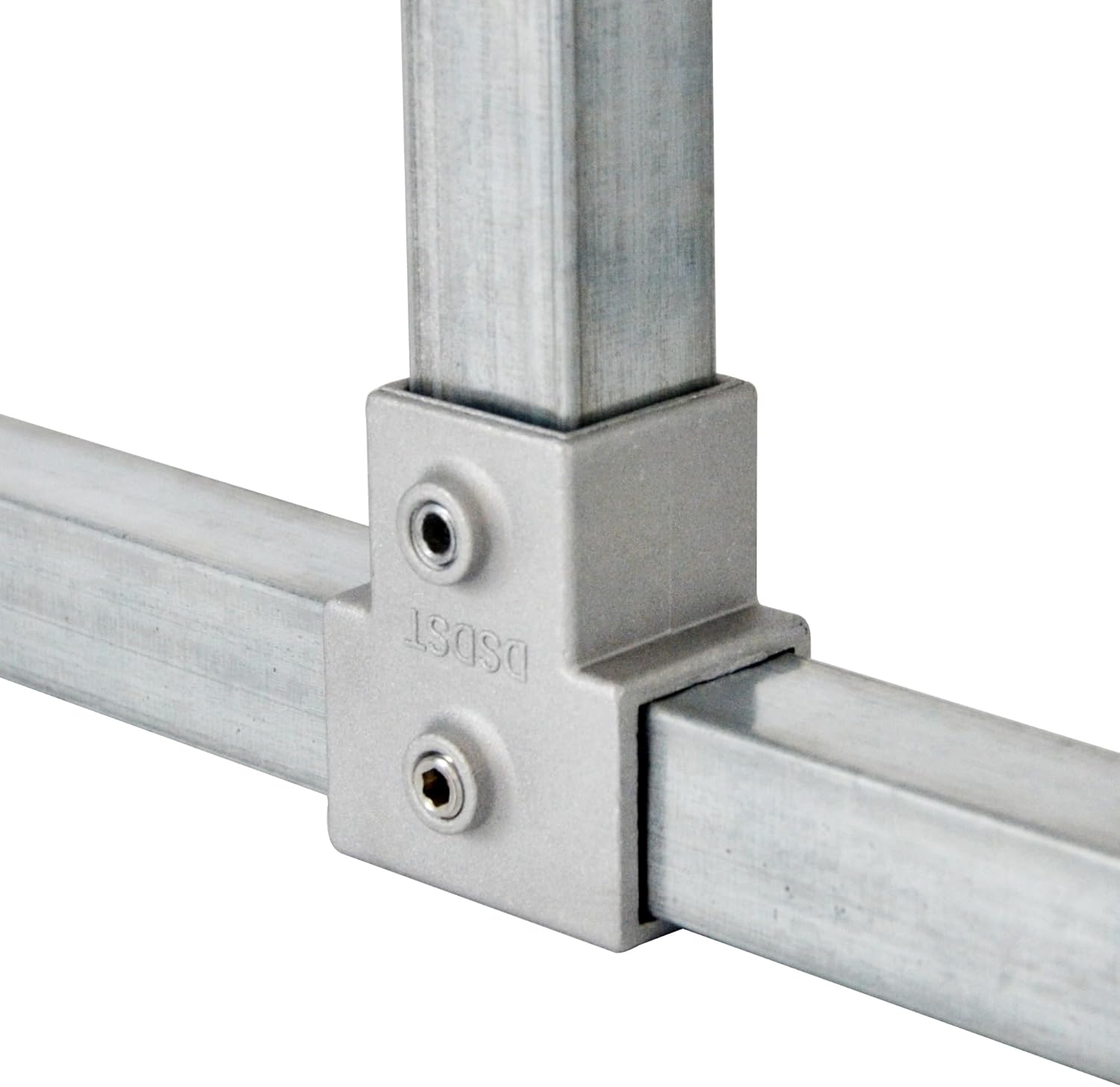 10Pack 3 Tee for 1 inch Square Tube, Aluminum Joint, Handrail Guardrail Fitting,Shelving,Plant stand, Storage rack Clamps