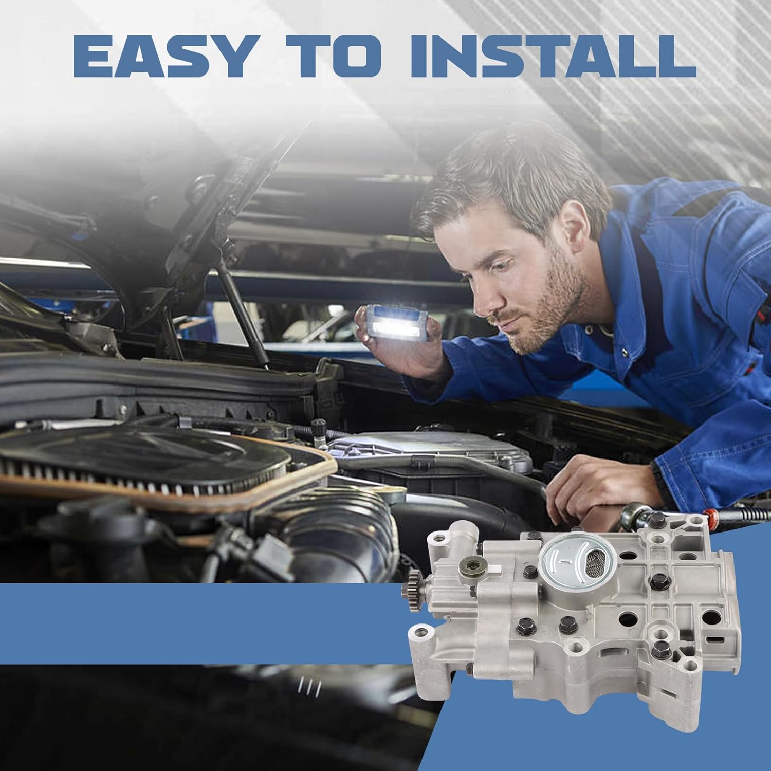 23300-2G400 Engine Oil Pump Assembly for 2013-2016 Santa Fe Sport 2014-2015 Tucson- 2.4L