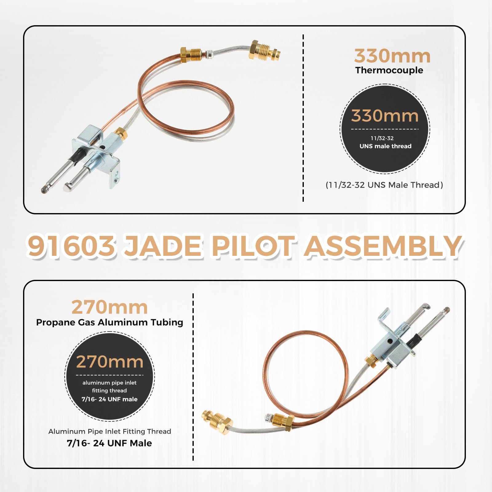 Dometic 91603 (92616) OEM Atwood Water Heater Propane Pilot Assembly - Jade Pilot-1097641