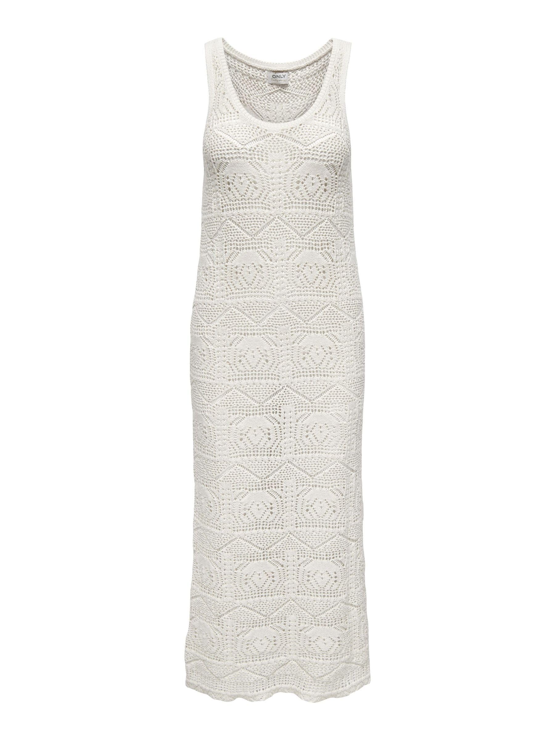 ONLY Damen Kleid Sommer Beach Dress ärmelloses Box Fit Rundhalsausschnitt Maxi